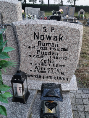 Dodatkowe zdjęcie nagrobka